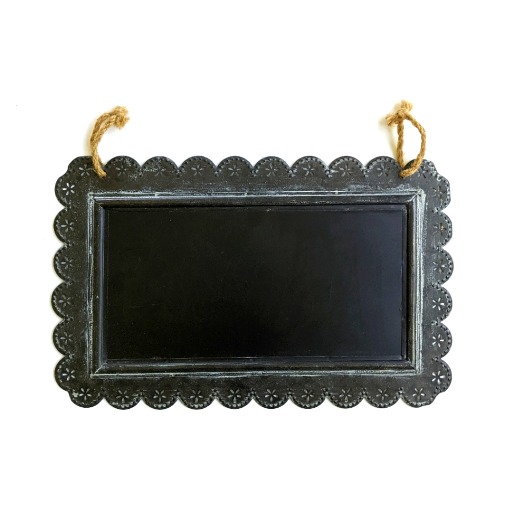 Urban Outfitters Scalloped Edge Hanging Chalkboard